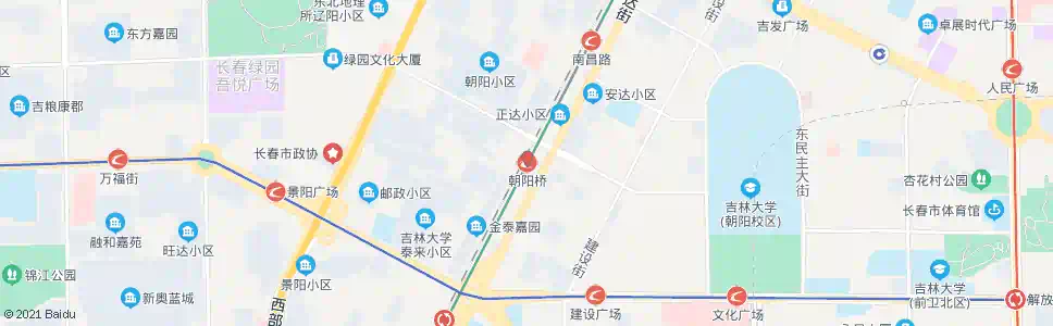 长春朝阳桥(翔运街)_公交站地图_长春公交_妙搜公交查询2025