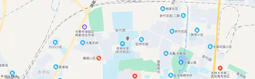 长春吉大和平校区_公交站地图_长春公交_妙搜公交查询2025