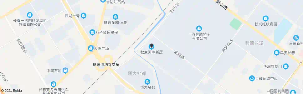 长春耿家河畔新居_公交站地图_长春公交_妙搜公交查询2025
