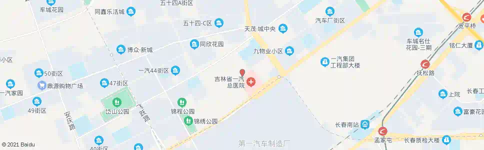 长春吉大四院_公交站地图_长春公交_妙搜公交查询2025