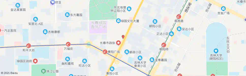 长春交警绿园大队_公交站地图_长春公交_妙搜公交查询2025