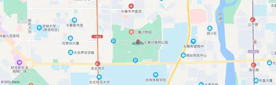 长春动植物公园_公交站地图_长春公交_妙搜公交查询2025