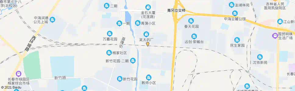长春青春街_公交站地图_长春公交_妙搜公交查询2025
