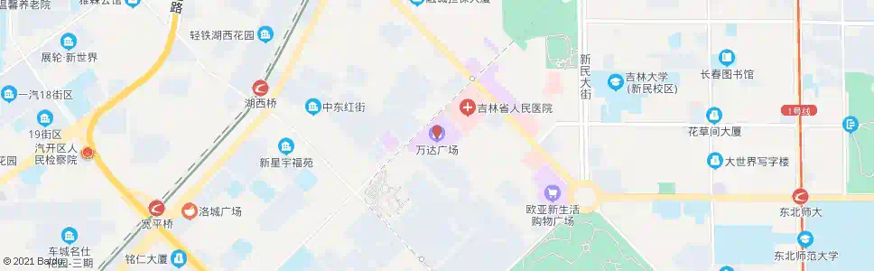 长春红旗街万达百货_公交站地图_长春公交_妙搜公交查询2025