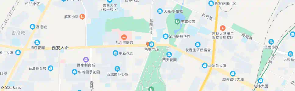 长春西安广场东口_公交站地图_长春公交_妙搜公交查询2025