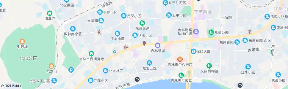 吉林华南小区_公交站地图_吉林公交_妙搜公交查询2025