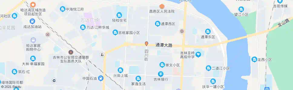 吉林通潭大路(四川街)_公交站地图_吉林公交_妙搜公交查询2025