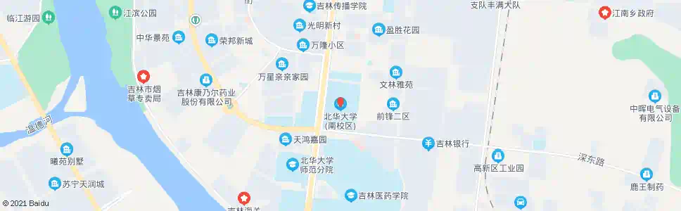 吉林北华大学南校(师院)_公交站地图_吉林公交_妙搜公交查询2025