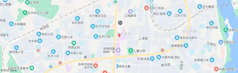 吉林东市场_公交站地图_吉林公交_妙搜公交查询2025