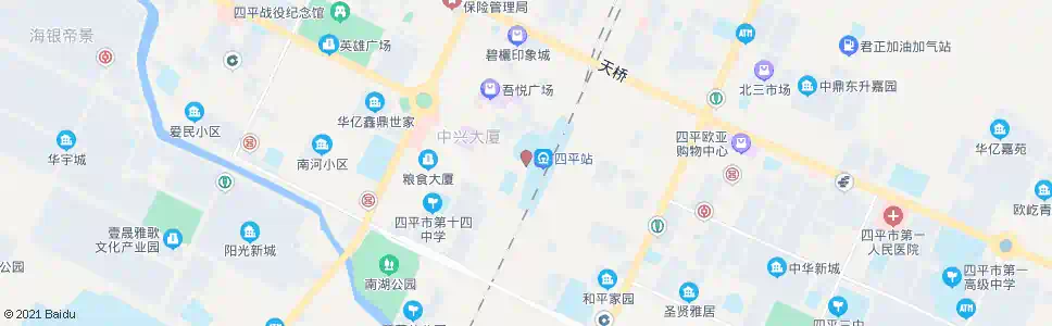 四平车站_公交站地图_四平公交_妙搜公交查询2025