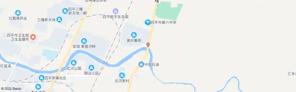 四平北大桥_公交站地图_四平公交_妙搜公交查询2025