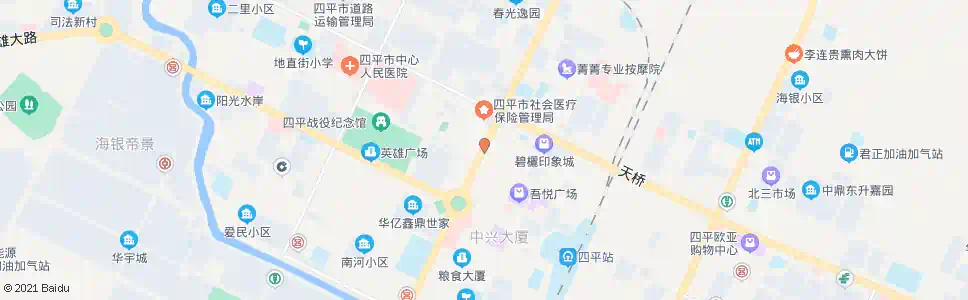 四平新华大街_公交站地图_四平公交_妙搜公交查询2025