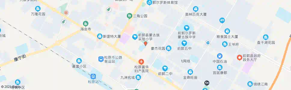 松原哈萨尔路小学_公交站地图_松原公交_妙搜公交查询2025