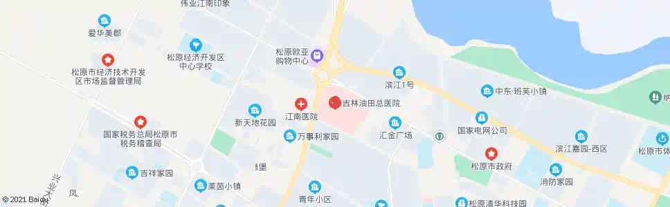 松原油田总医院_公交站地图_松原公交_妙搜公交查询2025