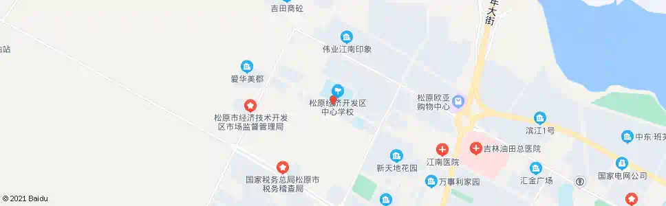 松原开发区中心校_公交站地图_松原公交_妙搜公交查询2025