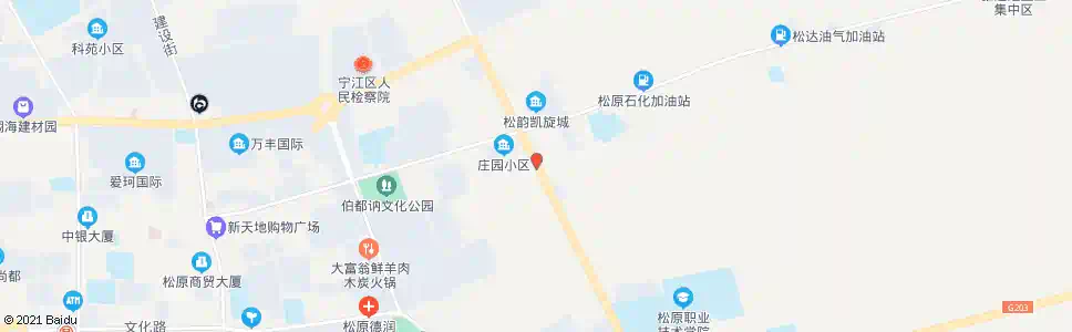 松原新城东路_公交站地图_松原公交_妙搜公交查询2025