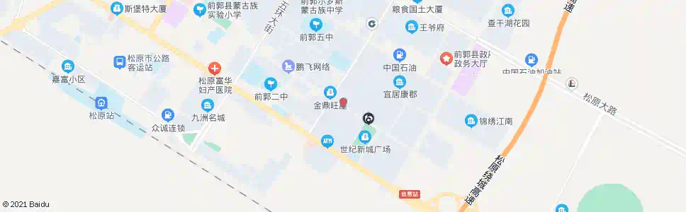 松原世纪新城小区_公交站地图_松原公交_妙搜公交查询2025