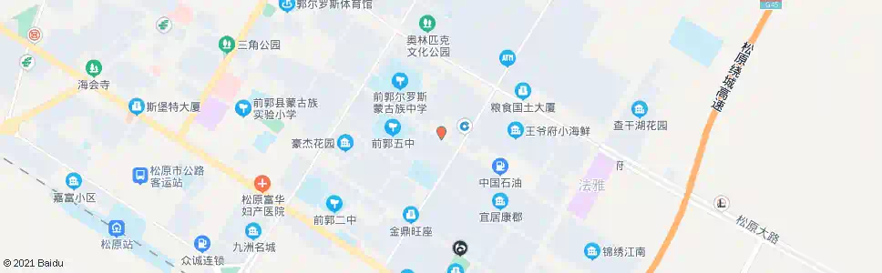松原前郭县武装部_公交站地图_松原公交_妙搜公交查询2025