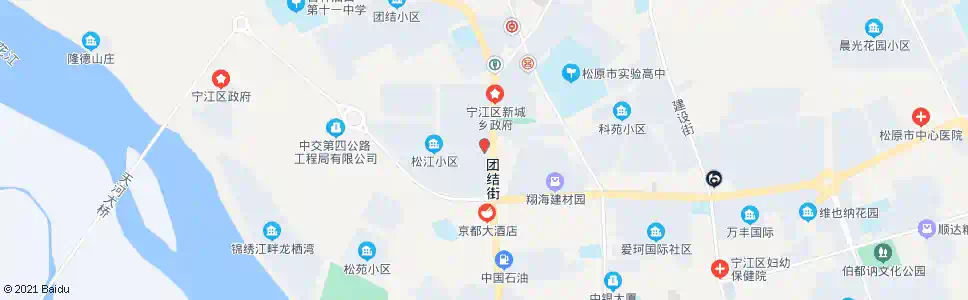 松原江北交警大队_公交站地图_松原公交_妙搜公交查询2025