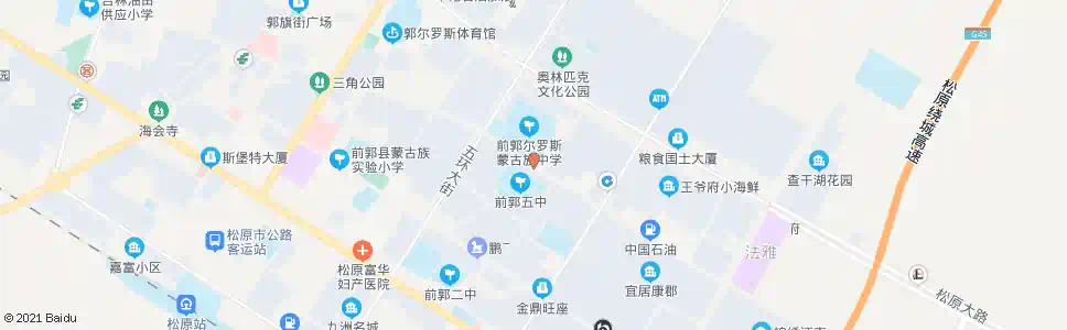 松原蒙中_公交站地图_松原公交_妙搜公交查询2025