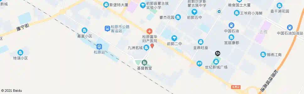 松原前郭县粮库_公交站地图_松原公交_妙搜公交查询2025