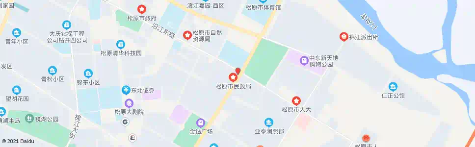松原中国银行_公交站地图_松原公交_妙搜公交查询2025