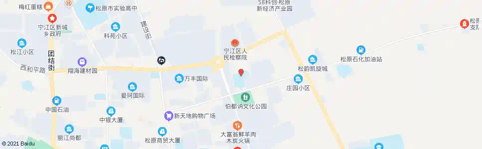 松原第一中学_公交站地图_松原公交_妙搜公交查询2025