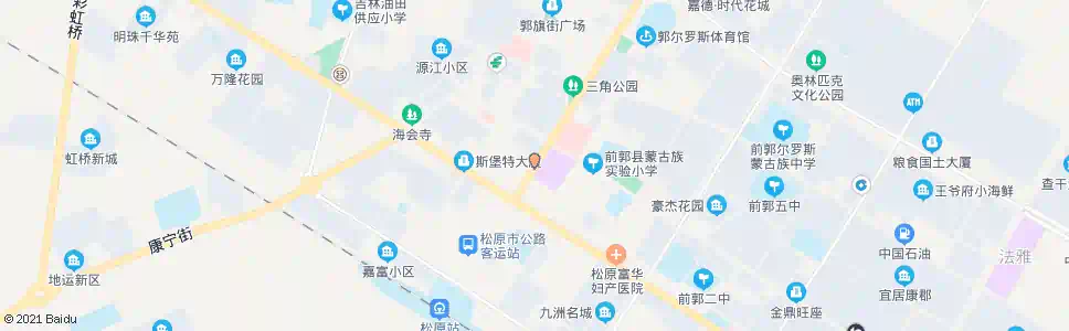 松原中心市场_公交站地图_松原公交_妙搜公交查询2025