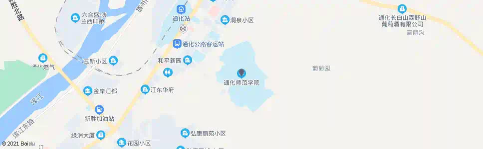 通化师范学院_公交站地图_通化公交_妙搜公交查询2025