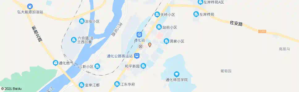 通化建设银行_公交站地图_通化公交_妙搜公交查询2025