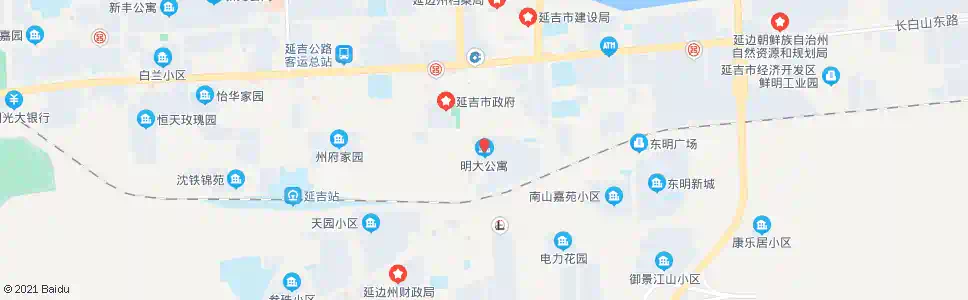 延边明大公寓_公交站地图_延边公交_妙搜公交查询2025