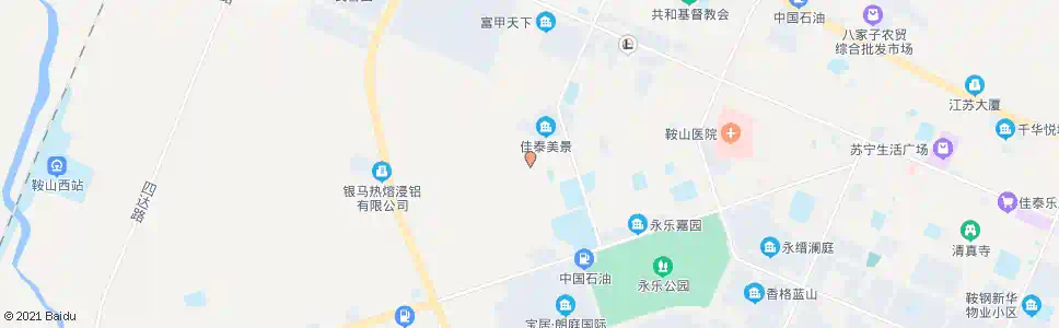 鞍山永西街_公交站地图_鞍山公交_妙搜公交查询2025