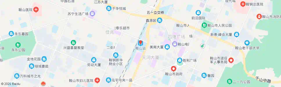 鞍山鞍山站_公交站地图_鞍山公交_妙搜公交查询2025
