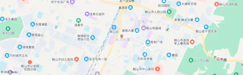 鞍山站前街_公交站地图_鞍山公交_妙搜公交查询2025
