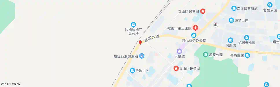 鞍山立山桥洞_公交站地图_鞍山公交_妙搜公交查询2025