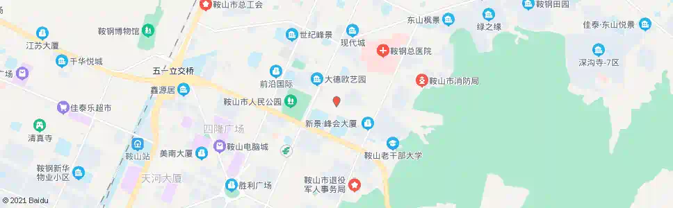 鞍山新华街口_公交站地图_鞍山公交_妙搜公交查询2025