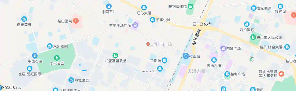 鞍山人民路_公交站地图_鞍山公交_妙搜公交查询2025