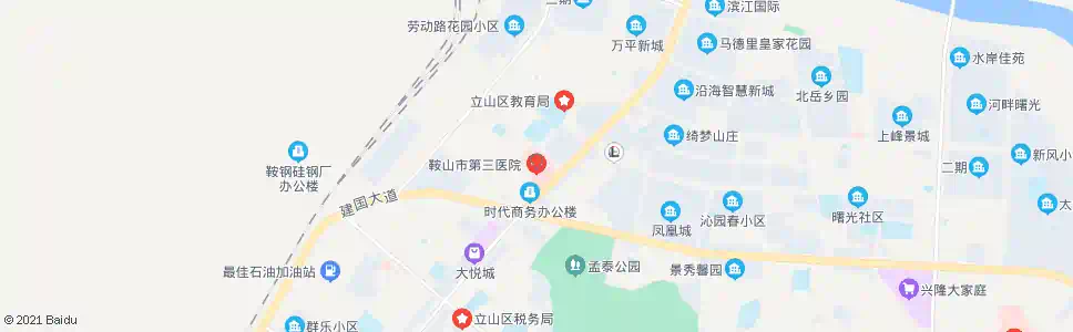 鞍山第三医院_公交站地图_鞍山公交_妙搜公交查询2025