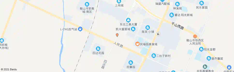 鞍山四达大道_公交站地图_鞍山公交_妙搜公交查询2025