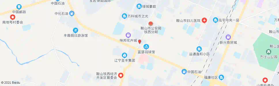 鞍山第二医院北_公交站地图_鞍山公交_妙搜公交查询2025