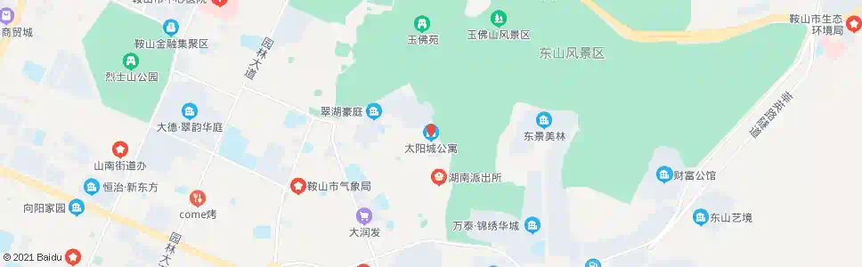 鞍山太阳城公寓_公交站地图_鞍山公交_妙搜公交查询2025