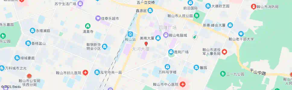 鞍山中国联通公司_公交站地图_鞍山公交_妙搜公交查询2025