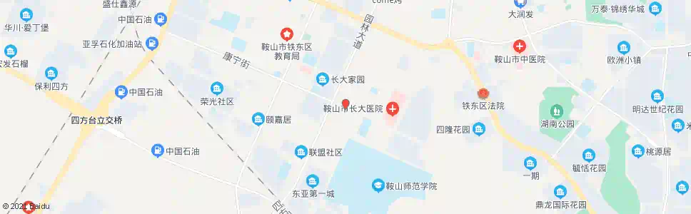 鞍山康宁街_公交站地图_鞍山公交_妙搜公交查询2025