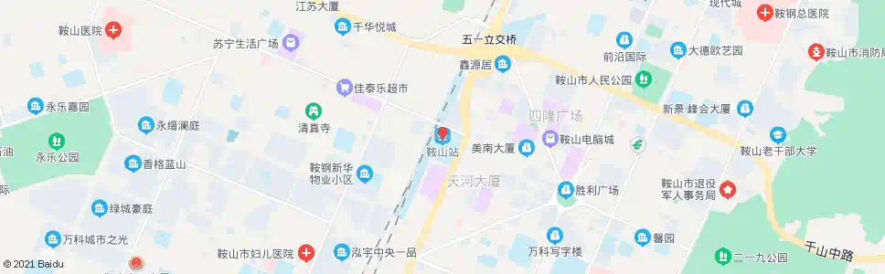鞍山站百_公交站地图_鞍山公交_妙搜公交查询2025