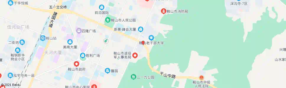 鞍山烟草公司_公交站地图_鞍山公交_妙搜公交查询2025