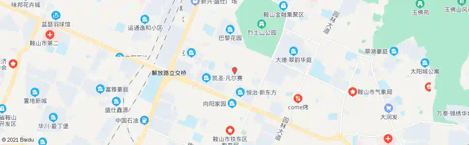 鞍山博格园_公交站地图_鞍山公交_妙搜公交查询2025