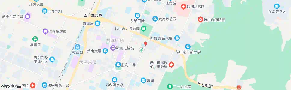 鞍山东山街_公交站地图_鞍山公交_妙搜公交查询2025