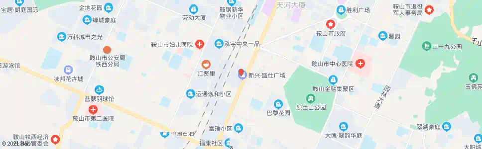 鞍山新兴商贸城_公交站地图_鞍山公交_妙搜公交查询2025