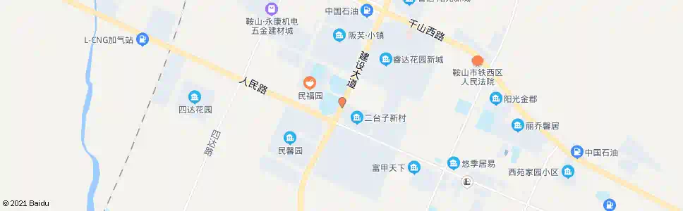 鞍山二台子北_公交站地图_鞍山公交_妙搜公交查询2025