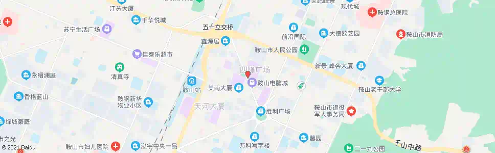 鞍山农行_公交站地图_鞍山公交_妙搜公交查询2025